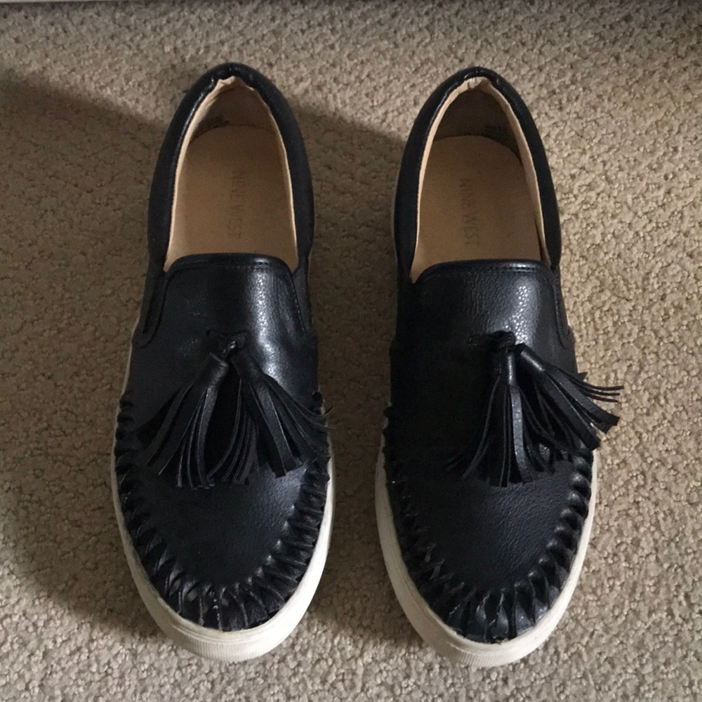 Nine West Tassel Slide In Sneakers